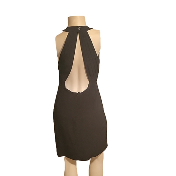 BCBGeneration Dresses & Skirts - BCBGeneration Black Halter Open Back Dress Size 8